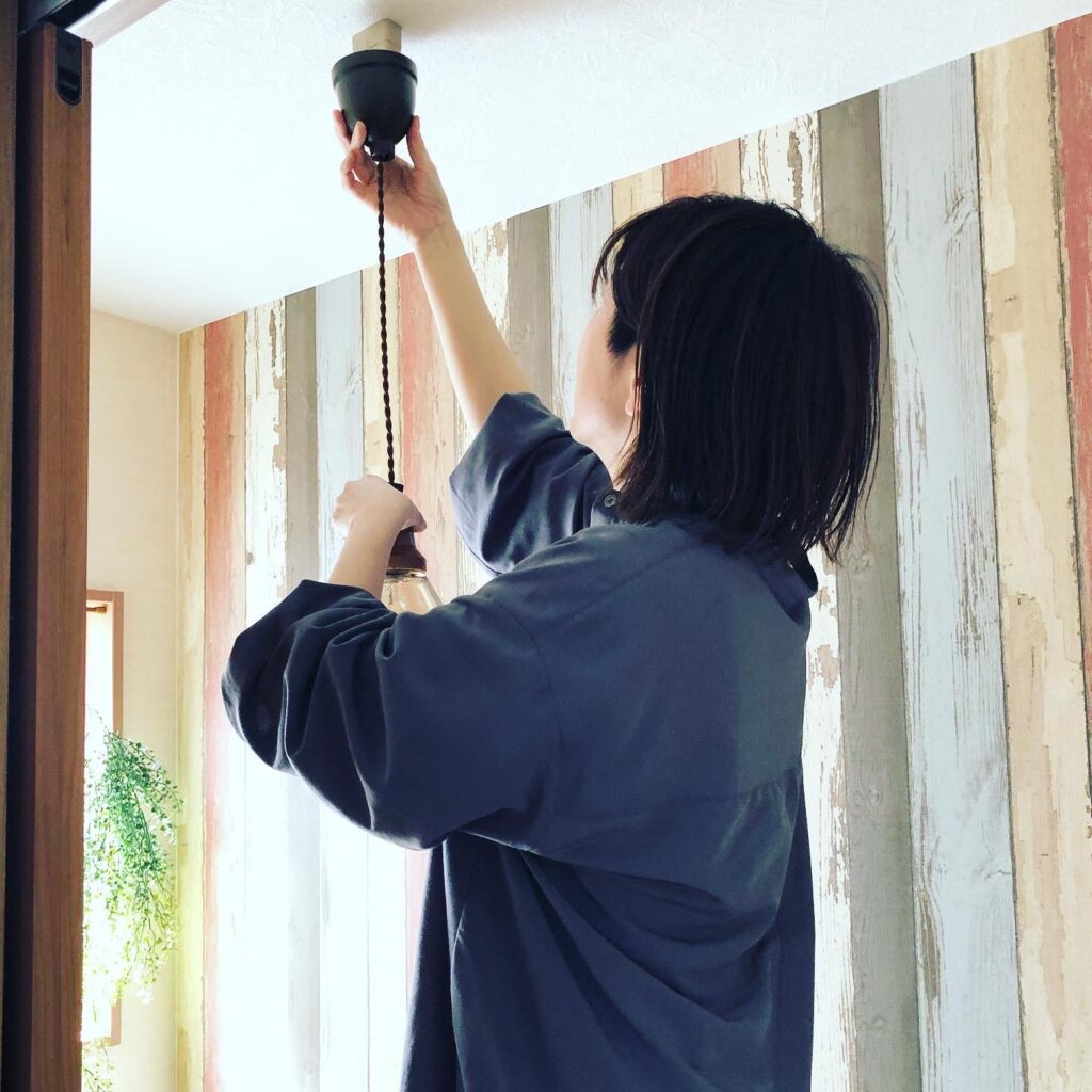 女の子でも簡単に取付できます